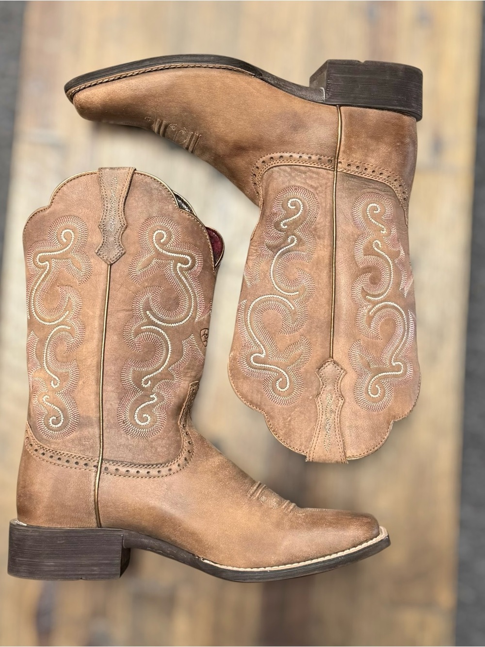Ariat Women's Quickdraw Western Boots  - Broad Square Toe Size 11 - Picture 3 of 9